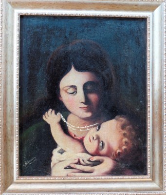 &amp;bdquo;Maternitate&amp;rdquo; &amp;ndash; pictură rom&amp;acirc;nească interbelică de I. Tăbăcariu (1934) foto