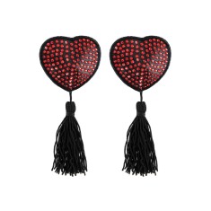 Ornamente Sfarcuri cu Pietre Paris Hollywood "Nipples Tassels" - Rosu