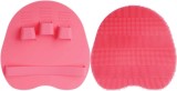 Perie pentru corp Hommiesafe, silicon, roz, 12,5 x 12,5 cm