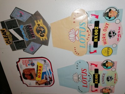 LOT 4 ETICHETE VECHI BLUGI foto