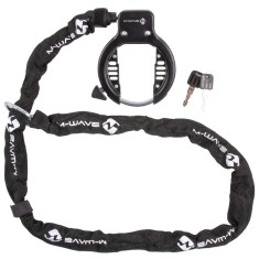 Antifurt Cadru cu Cheie si Lant M-WAVE Ringchain foto