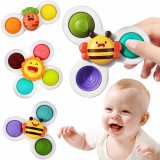 Set 3 jucarii interactive, model &quot;POP UP SENSORY FIDGET SPINNER&quot; pentru copii sau bebelusi