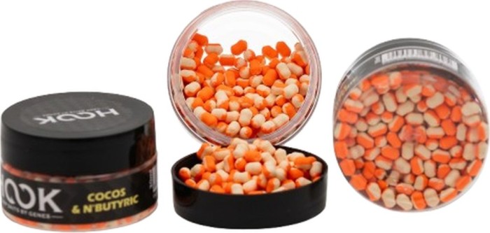 Dumbell Critic Echilibrat HOOKBAITS Wafters, Coconut N&#039;Butiric, 4mm, 30ml