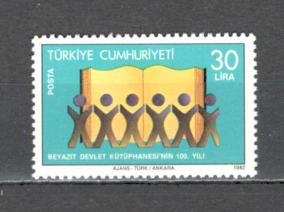 Turcia.1982 100 ani Biblioteca de stat Beyazit Istambul ST.107 foto