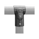 Colier T galvanizat pentru țevi 2 1/2&amp;amp;quot; x 1 1/2&amp;amp;quot;, cu 1 șurub, pentru conexiuni și derivații