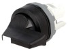 Comutator rotativ 22mm 3 poziții negru
