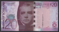 B11 - Bancnota foarte veche - Marea Britanie - Scotia - 20 lire sterline