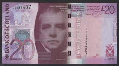 M1 - Bancnota foarte veche - Marea Britanie - Scotia - 20 lire sterline foto