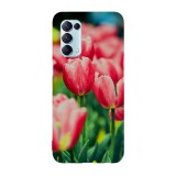 Husa compatibila cu Oppo Find X2 Pro model Red Tulips, Silicon, TPU, Viceversa, Transparent, Carcasa