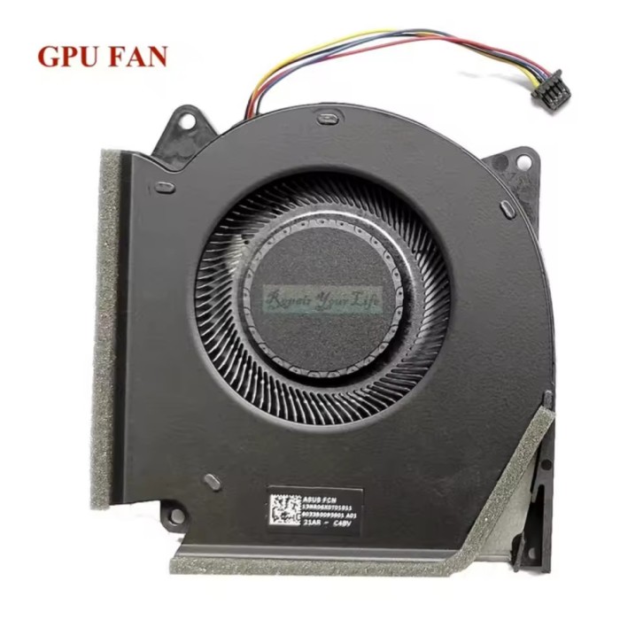 Cooler placa video Laptop Gaming, Asus, ROG Strix G15 G513QY, G513QJ, 13NR06X0T01011, DFSCK22D058831 FNHD, 6033B0095601, 12V, 1A, GPU