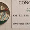 465 Congo, 1000 Francs CFA Junkers JU 52, 1995, KM#24 ,colorata, excelenta