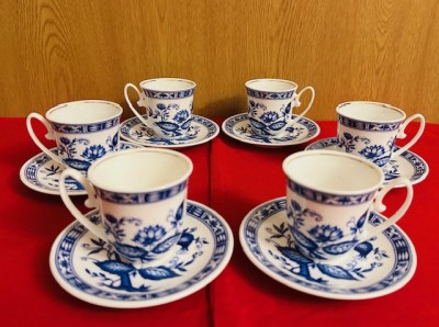 SET DE 6 CESCUTE (EXPRESSO) SI FARFURIOARE- ARTFIL- BONE CHINA FINE PORCELAIN foto