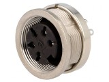 Conector M16 Soclu Mamă Lipire PIN 5 5A 300V IP65 IP67