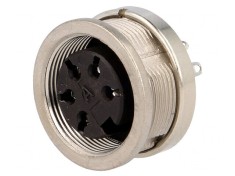 Conector M16 Soclu Mamă Lipire PIN 5 5A 300V IP65 IP67