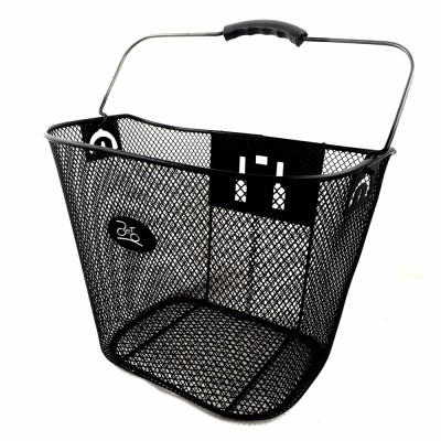 Cos fata biciclete XH-BK-07, tip plasa, prindere Click, culoare negru Cod:A536 foto