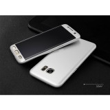 Cumpara ieftin Husa protectie pentru Samsung Galaxy S7 Edge, Argintiu, Fullbody fata-spate, folie de protectie gratis, MyStyle