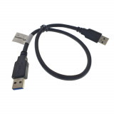 Cumpara ieftin Cablu USB 3.0 tata la USB 3.0 tata, Lanberg 42777, lungime 50 cm, negru