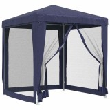 Cumpara ieftin Cort de petrecere cu 4 pereti din plasa, albastru, 2x2 m, HDPE