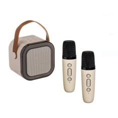 Boxa Karaoke, Bluetooth, 5W, lumina RGB si 2 microfoane wireless