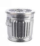 Cumpara ieftin Cos gunoi zinc argintiu London 22x18.5x21.5 cm