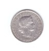 Moneda Elvetia 5 rappen 1901, stare buna, curata, Europa, Cupru-Nichel