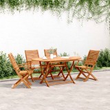 vidaXL Scaune de grădină pliante, 4 buc. 57x66x95 cm lemn masiv acacia 3214474