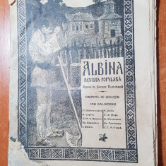 revista albina 28 septembrie 1908 - foto cu zeppelinul inainte de a arde