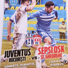 Program meci fotbal JUVENTUS Bucuresti - SEPSI OSK SFANTU GHEORGHE