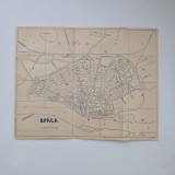 Planul Orasului Braila / Harta orasului Braila, tiparit in anul 1925, 22,5 x 29, 5 cm /Romania