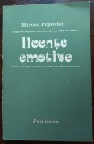 Cumpara ieftin MIRCEA POPOVICI-LICENTE EMOTIVE/VERSURI&#039;87/DEDICATIE-AUTOGRAF PT ILEANA IORDACHE