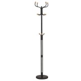 Cumpara ieftin Cuier metal negru lemn natur Vasil 30x30x198 cm