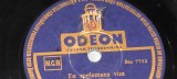 PLACA PT. GRAMOFON &amp; PATEFON ODEON EN SPELEMANS VISA MIN ALSKLING EINAR