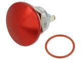 Comutator anti-vandalism &Oslash;22mm, SPST, IP68, roșu