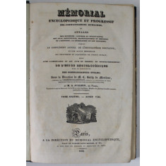 MEMORIAL ENCYCLOPEDIQUE ET PROGRESSIF DES CONNAISSANCES HUMAINES, sous la direction de M.C. BAILLY de MERLIEUX , TOME SIXIEME , 1836