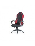 Cumpara ieftin Scaun directorial HM Sheriff, gaming, tapiterie stofa, inaltime ajustabila, mecanism de balans, cotiere incluse, 100 kg, negru/ rosu