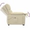 Fotoliu rabatabil electric, crem, material textil - 10