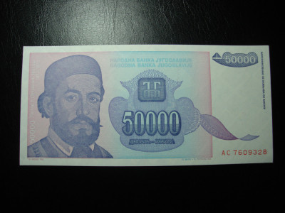 IUGOSLAVIA 50.000 DINARI 1993 UNC foto
