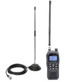 Portable CB radio station package PNI Escort HP 92 multi standard 4W,12-24V AM-FM with CB antenna PNI Extra 40 with magnet