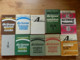 Lot 10 dictionare diverse limbi