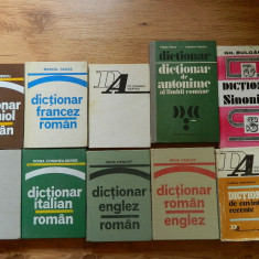 Lot 10 dictionare diverse limbi