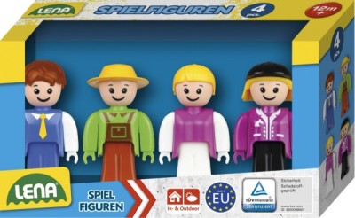 Set 4 figurine omuleti cu meserii Lena compatibil Truxx 8cm inaltime foto