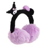 Aparatori Urechi Blană Artificială Kuromi 3D și Pompon &ndash; Accesorii de Iarnă, CMCLASS