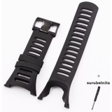 Bratara ceas Cyrax, compatibil Suunto Ambit, negru, Silicon