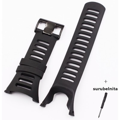 Bratara ceas Cyrax, compatibil Suunto Ambit, negru foto