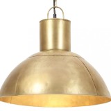 vidaXL Lampă suspendată, 25 W, culoare alamă, rotund, 48 cm, E27 320564