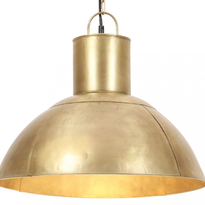 vidaXL Lampă suspendată, 25 W, culoare alamă, rotund, 48 cm, E27 320564