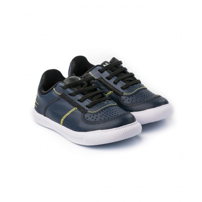 Pantofi Baieti Bibi Agility Mini Naval cu Siret Elastic 26 EU