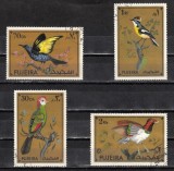 A12 S2 12 - Timbre foarte vechi - Fujeira - pasari exotice, Fauna, Stampilat
