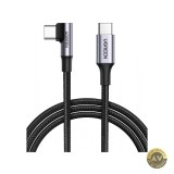 Cablu Date si Incarcare USB-C - USB-C UGREEN US334 Angled 100W 2m Negru