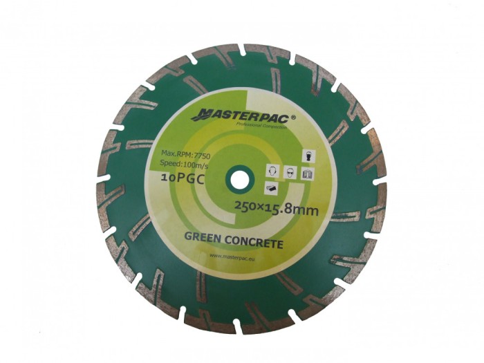 Masterpac Disc diamantat beton crud, 250x15.8mm (PFG 10R) ProAdvanced PowerfulTools